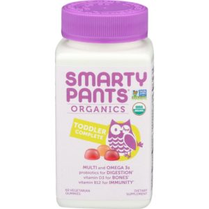 SmartyPants – Organics Toddler Complete Immunity, 60 Vegetarian Gummie