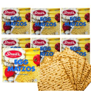 Streit’s Egg Matzos Kosher for Passover Matza, 12 oz (6 Pack)