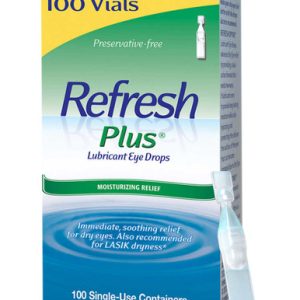 Refresh Plus Lubricant Eye Drops, 100 Vials