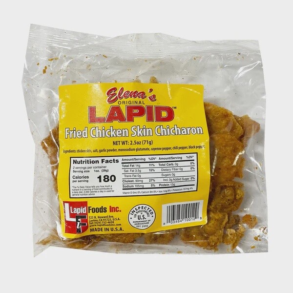 Elena’s Original Lapid Fried Chicken Skin 2.5oz