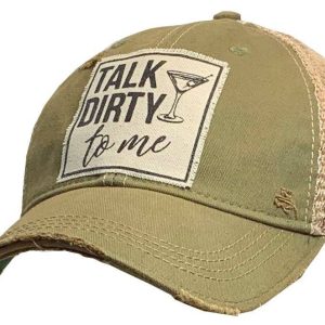 Vintage Life – Talk Dirty To Me Distressed Trucker Hat Baseball Cap Un