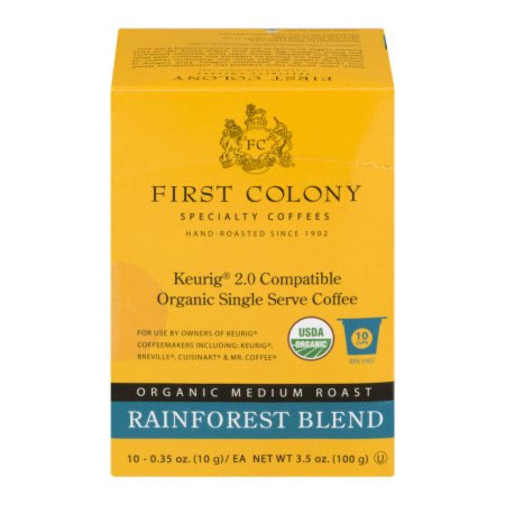 First Colony – Organic Whole Bean Coffee Rainforest Blend