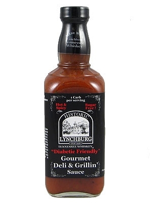 Historic Lynchburg Tennessee Diabetic Friendly Deli Grillin Sauce, 16oz.