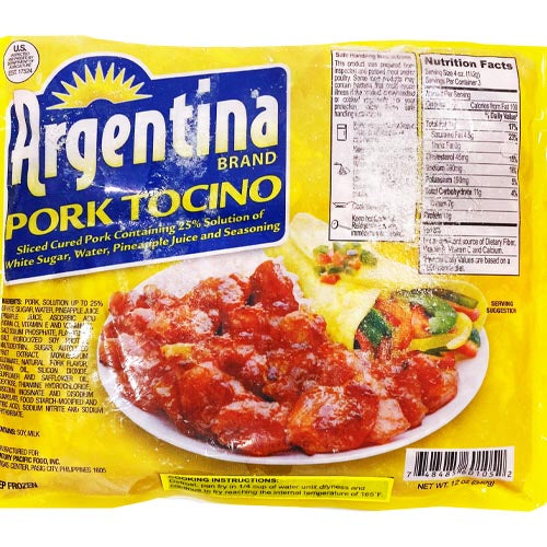 Argentina Brand – Pork Tocino (Sliced Cured Pork) – 12 OZ