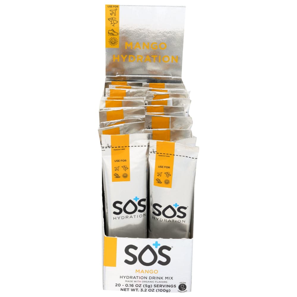 SOS Hydration – Electrolyte Drink mix Mango, 3.2 oz