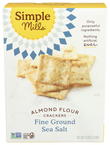 Simple Mills – Almond Flour Crackers Fine Sea Salt, 4.25oz