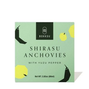 Bokksu Tinned Shirasu Anchovies with Yuzu Pepper