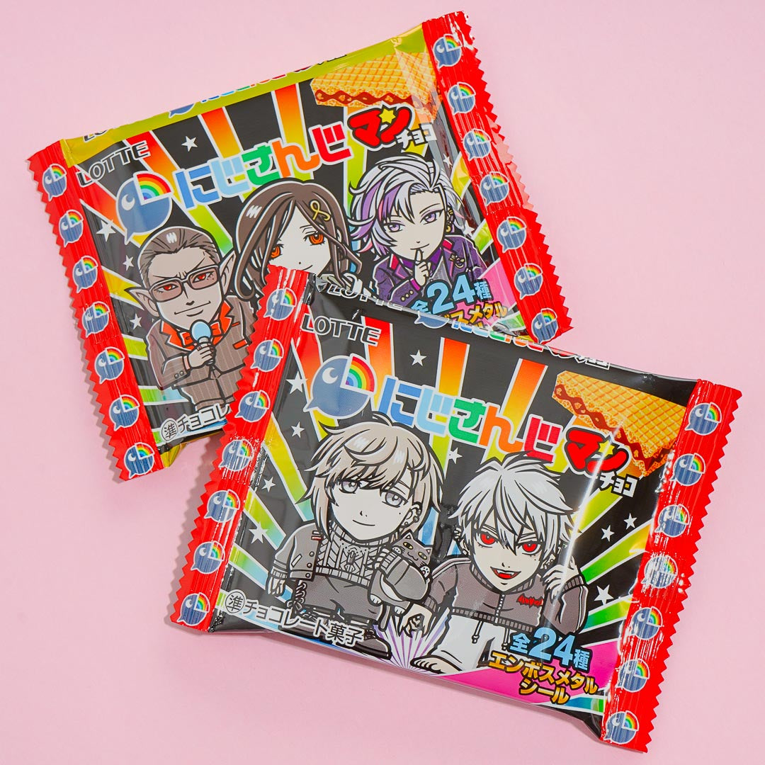 NIJISANJI x Bikkuriman Choco Wafer With Sticker