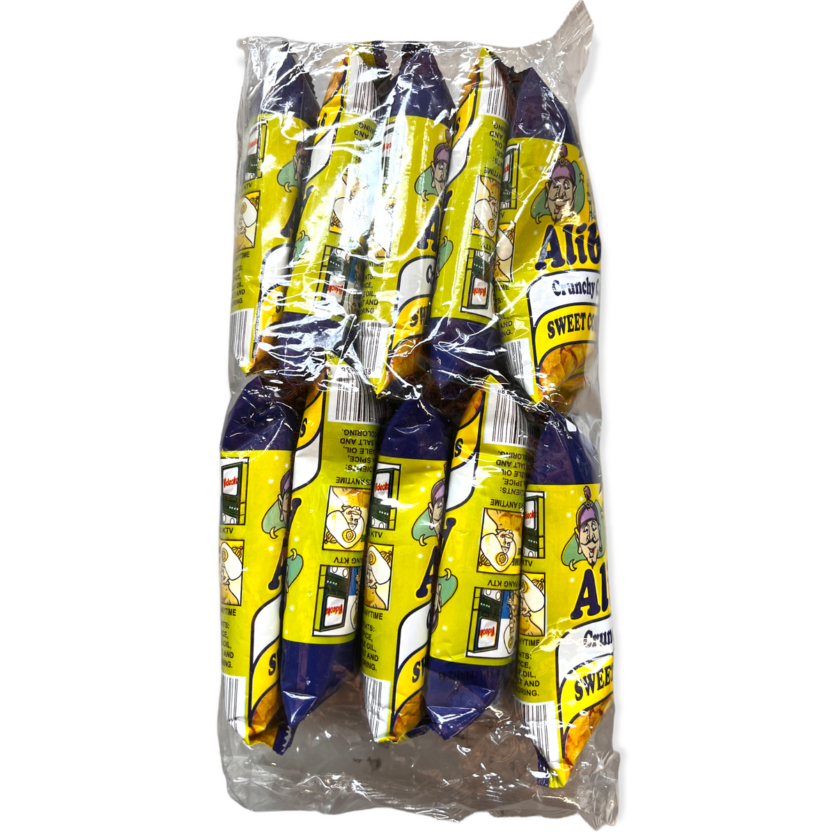 Alibaba Crunchy Corn Chips – Sweet Corn Flavor 10g x 10