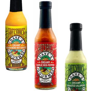 Dave’s Gourmet Creamy Hot Sauce Gift Pack, 3/8oz.