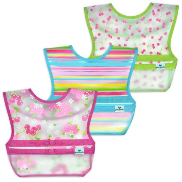 Green Sprouts – Bib Snap ‘N Go Without Assorted 3Pk 1 Ea – (Pack of 6)