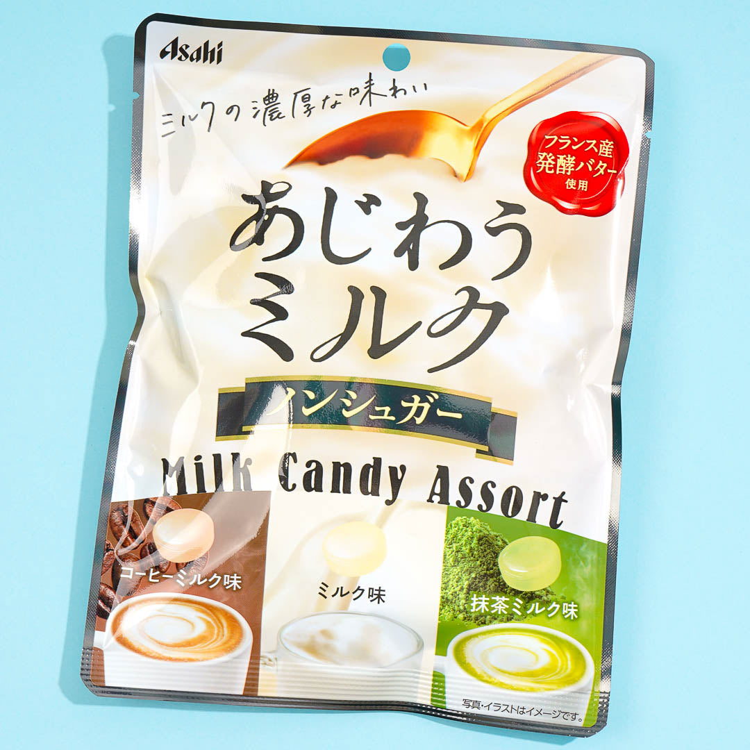 Asahi Ajiwau No-Sugar Milk Candy – Assorted Flavors