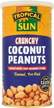Tropical Sun Coconut Crunchy Peanuts | 330g – Delicious Nutty Snack