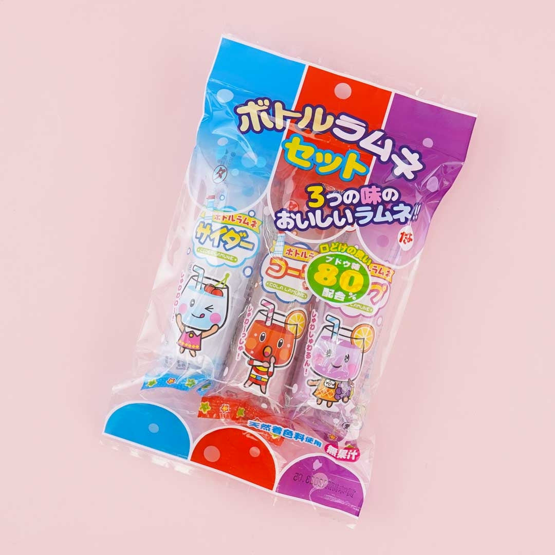 Yaokin Bottle Ramune Candy Set – 3 pcs