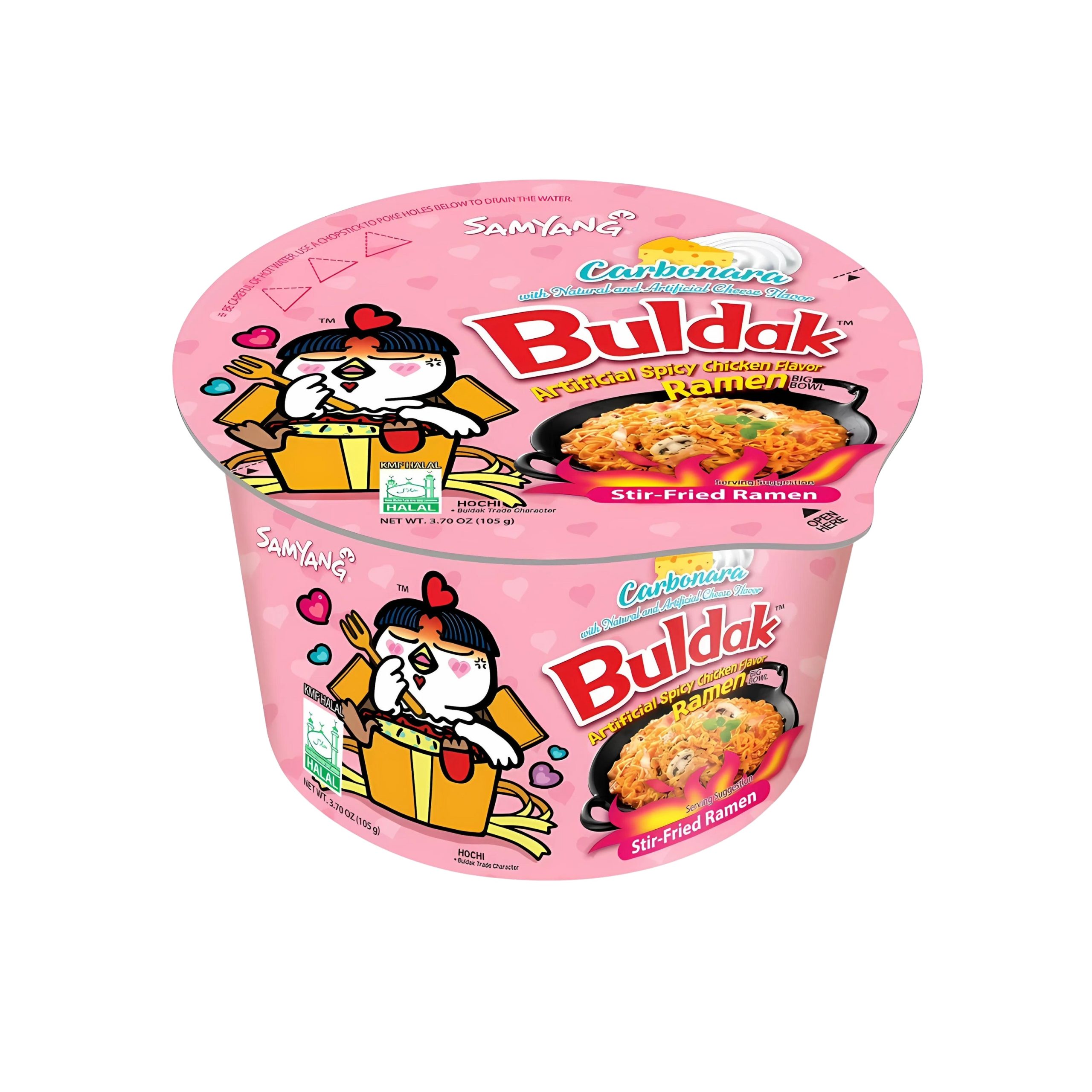 Samyang Buldak Carbonara Flavor Ramen Bowl (Korea)