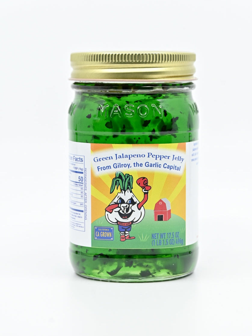 Jelly Green Jalapeno Pepper Garlic Dude 17.5