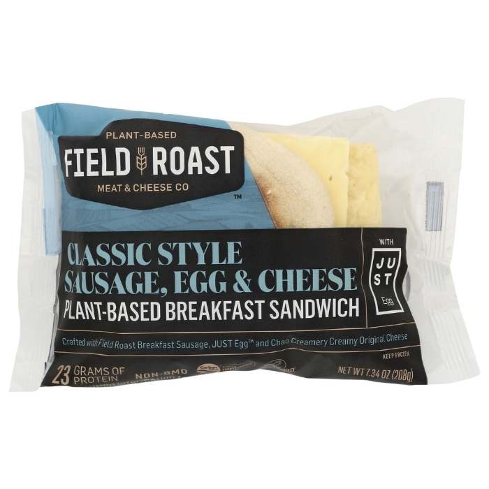 Field Roast – Sausage, Egg & Cheese Breakfast Sandwich, 7.34oz