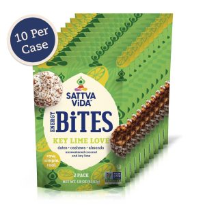 Sattva Vida NEW – Key Lime Love Energy Bites, 2pack (10 per case)