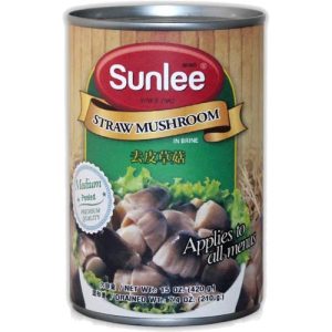 Sunlee Brand – Straw Mushroom in Brine – 15 OZ