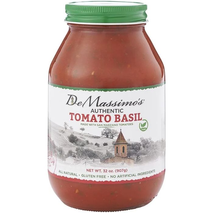 De Massimos – Pasta Sauce Tomato Basil, 32 Oz (Pack Of 6)