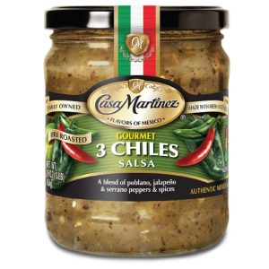 Casa Martinez – 3 Chiles Salsa, 16 Oz (Pack Of 6)