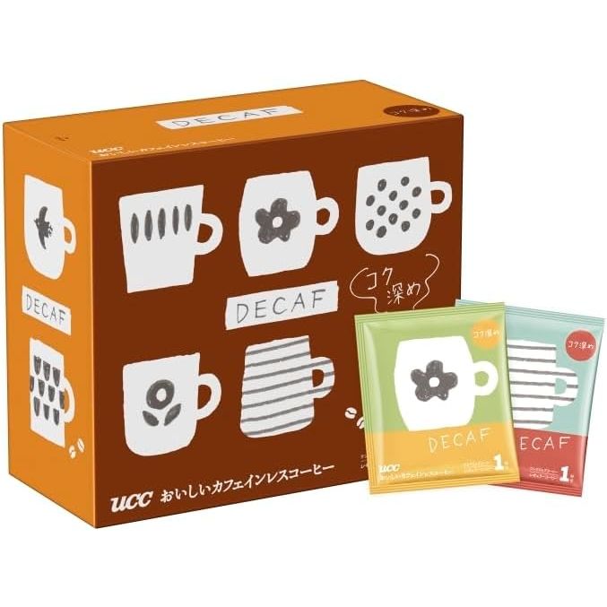 UCC Delicious Decaffeinated Caffeinated Coffee Drip Coffee 50 Pack JAPAN – Tokyo Sakura Mall