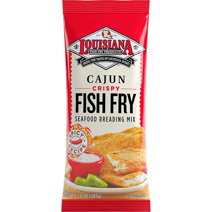 Louisiana Fish Fry – Fish Fry Cajun, 10 Oz – Pack of 12