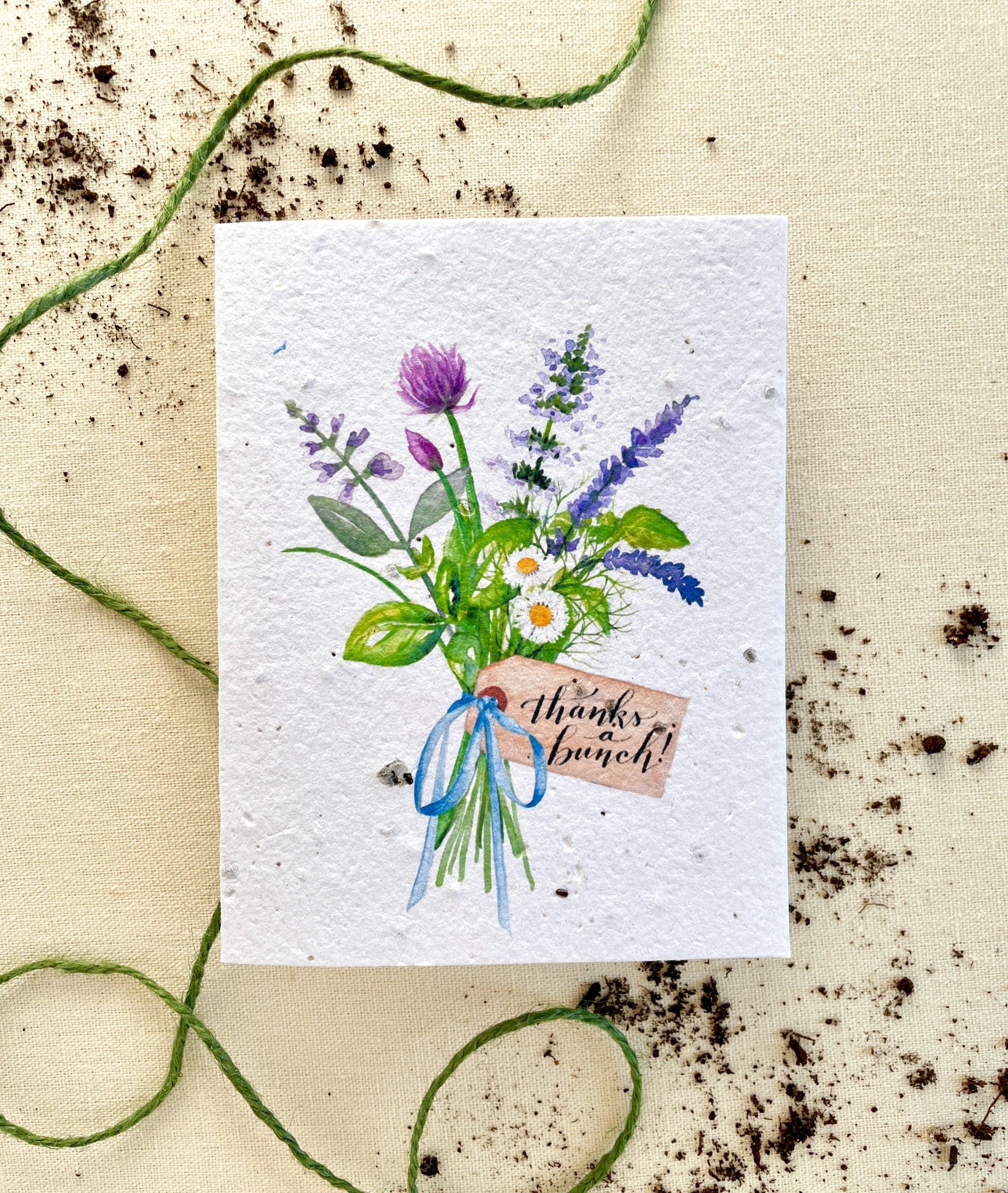 Notes of Eden Seed Cards – Thanks a Bunch Wellness Mix Plantable Seed