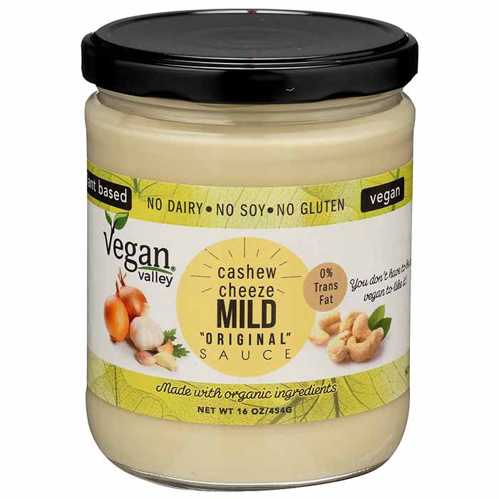Vegan Valley – Cashew Cheese Sauce,16oz | Multiple Flavors