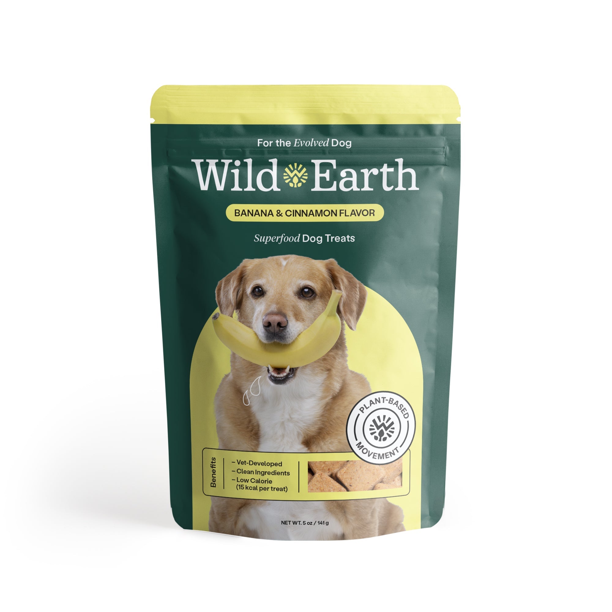 Wild Earth – Superfood Dog Treats with Koji Banana & Cinnamon, 3pk
