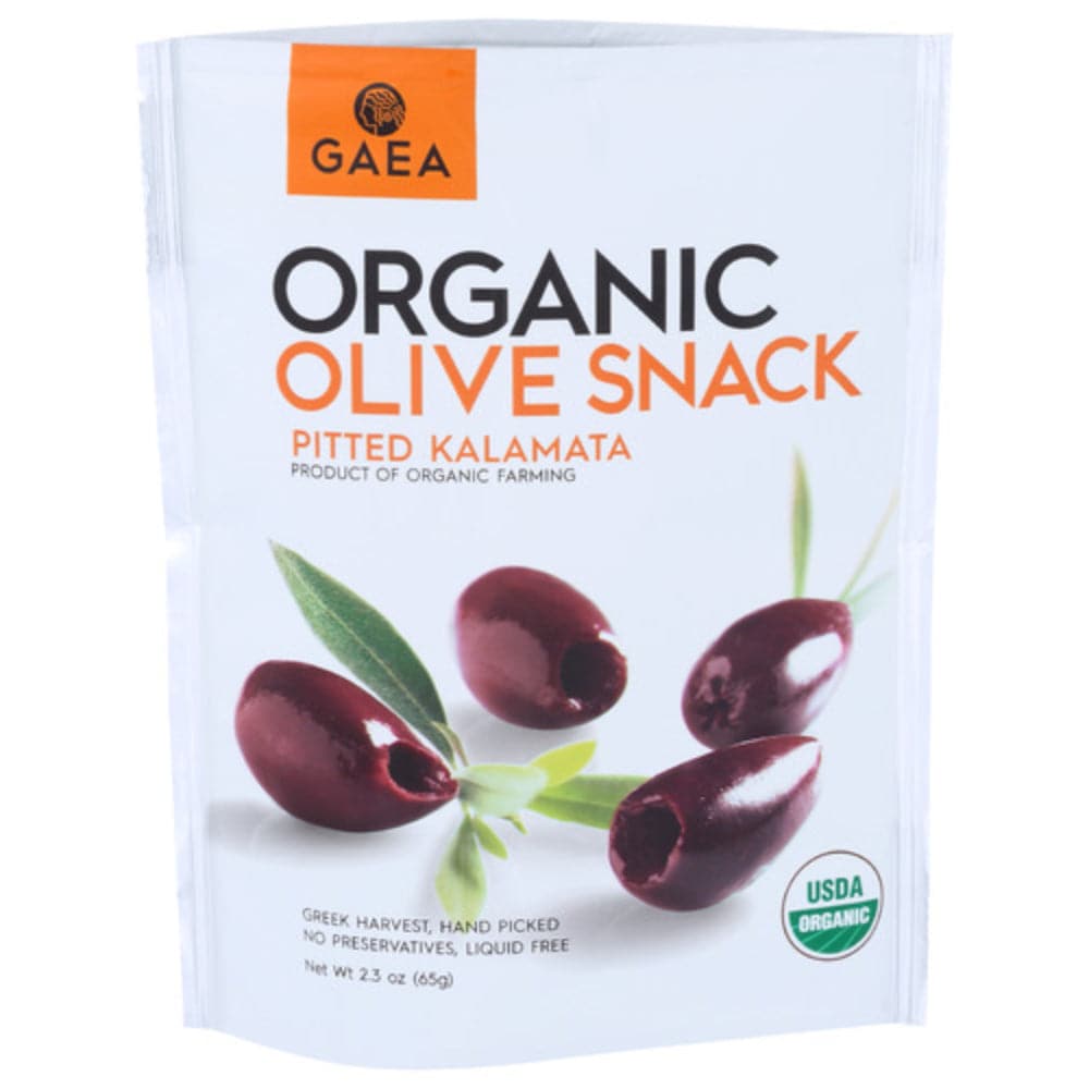 Gaea North America – Organic Olives Snack Pitted Kalamata, 2.3 Oz