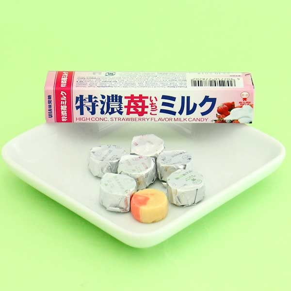 UHA Tokuno Milk 8.2 High Concentrated Candy – Strawberry & Milk