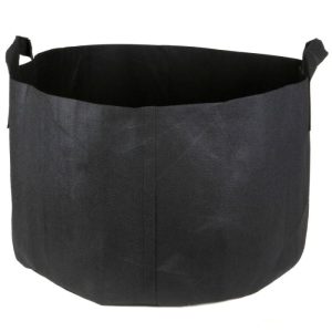 25-Gallon Short Aeration Grow Bag w/Handles (Black 14H x 23D)