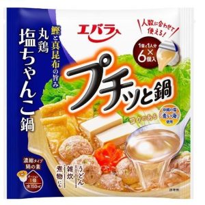 Ebara “Puchitto Nabe”, Chicken Shio Chanko, 6 cups in 1 bag