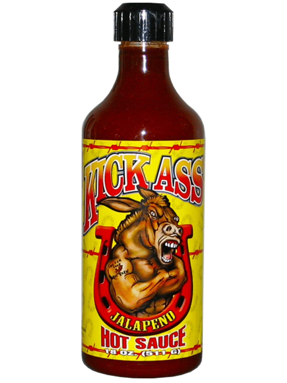 Hot Sauce Ass Kickin Kick Ass Jalapeno Heat 6 Big Plastic Great Value