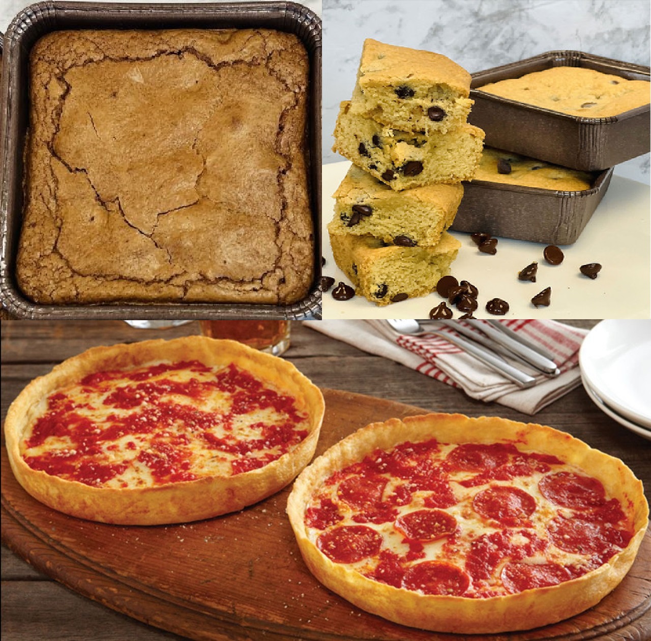 Sweet Ali’s Gluten Free Chocolate Chip Cookie & Brownie & 2 Lou’s Gluten Free Pizzas