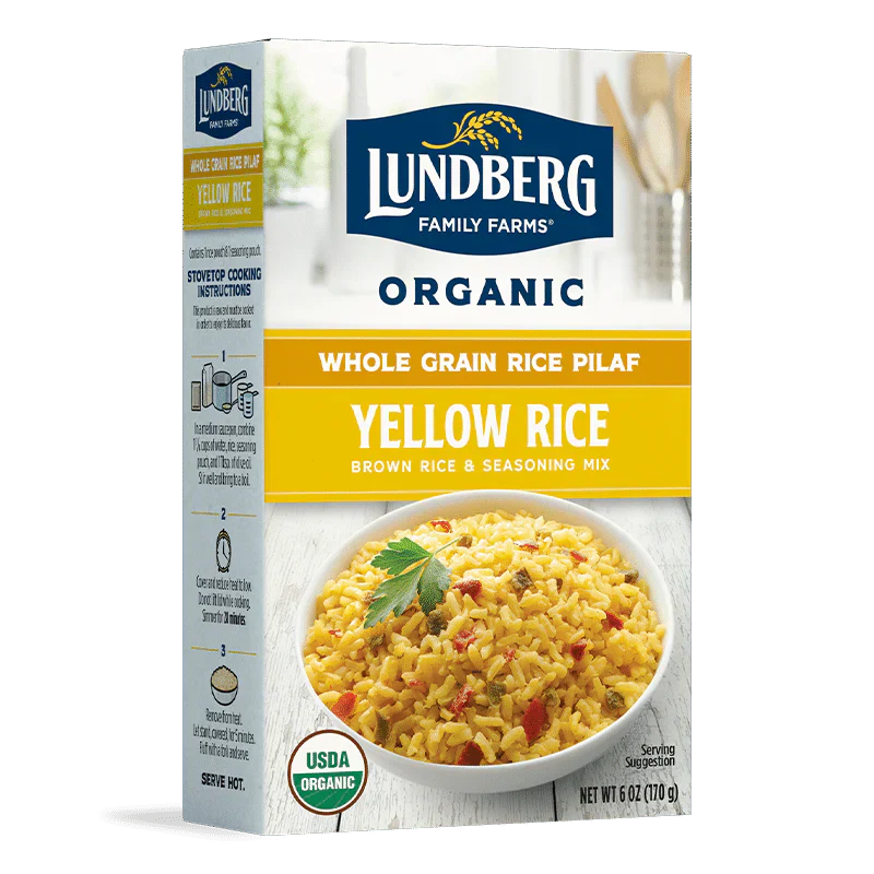 Lundberg – Wholegrain Yellow Organic Rice Mix, 6 Oz – Pack of 6