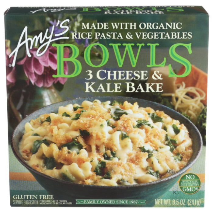 Amy’s – Bowl Three Cheese Kale Bake Organic, 8.5 Oz – Pack Of 12