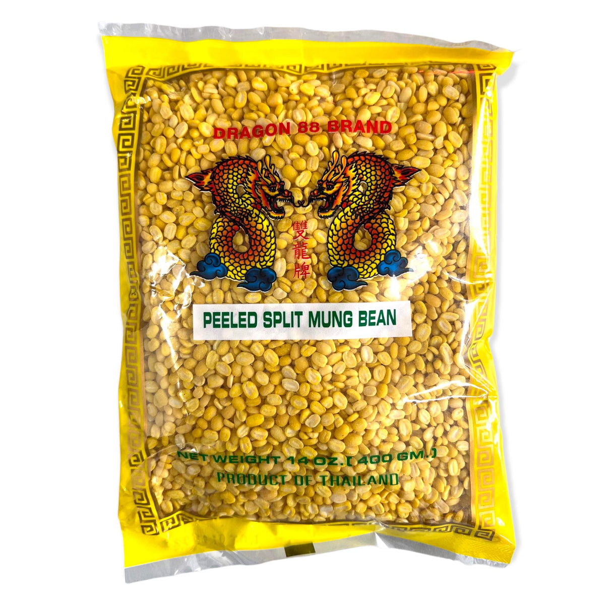 Dragon 88 Brand – Peeled/Split Yellow Mung Bean – 14oz