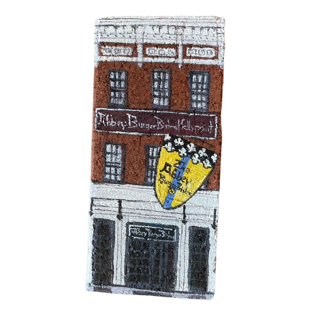 Linda Amtmann Hand Painted Brick- Abbey Burger Fell’s Point