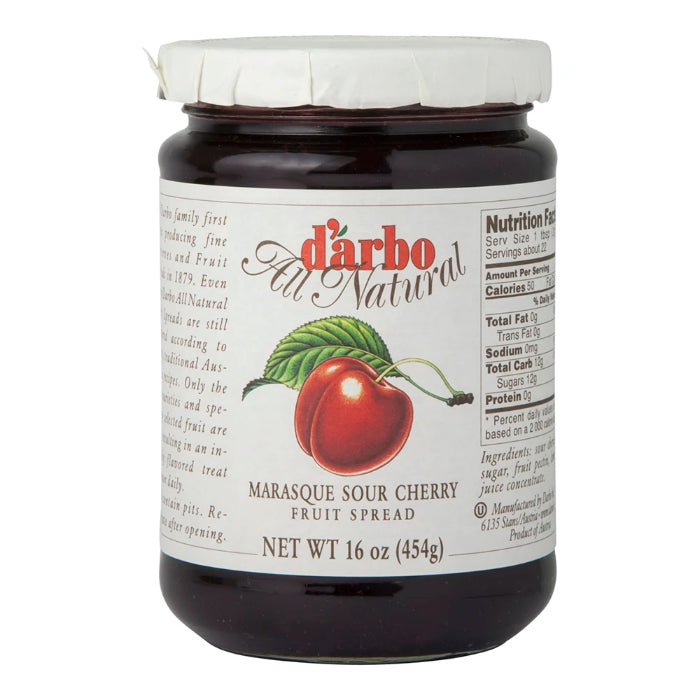 Darbo – Fruit Spread Marasque Sour Cherry, 16 Oz (Pack of 6)