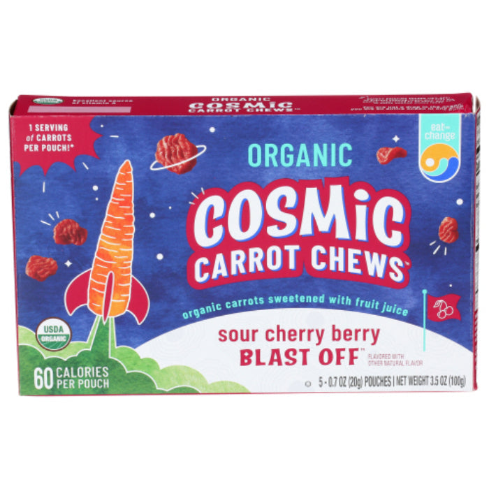 Eat the Change – Chews, Sour Cherry Carrot, 3.5 OZ – Pack of 10