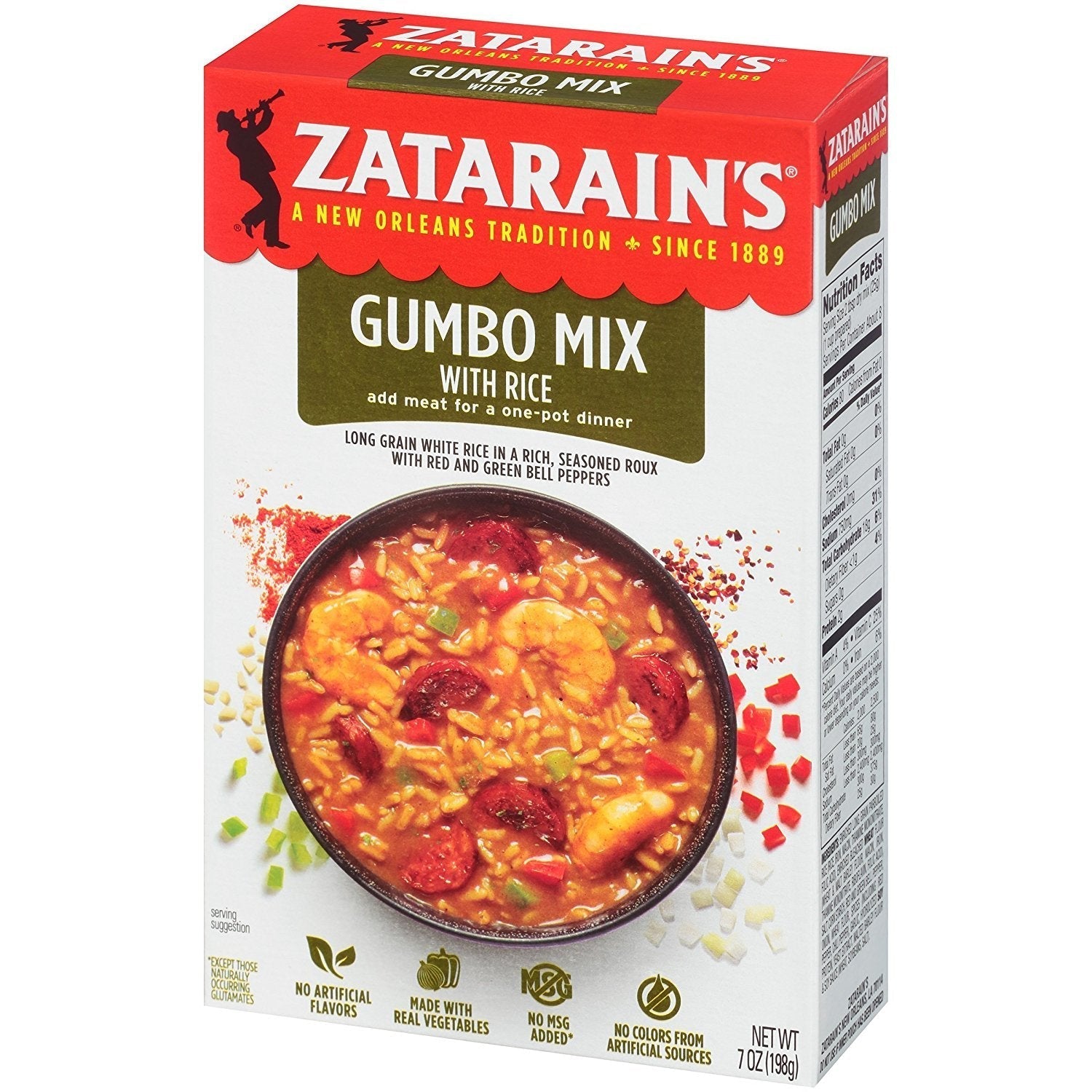 Zatarains Mix Rice Gumbo 7 Oz – Pack Of 12