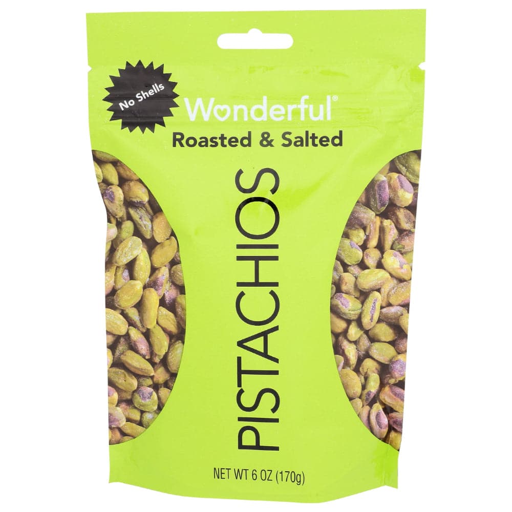 Wonderful – Roasted & Salted Shelled Pistachios 6 OZ – Pack of 1