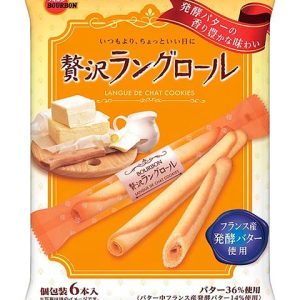 Bourbon, Zeitaku Lang Roll, Lang de Chat Cookie, 6 bars in 1 pack