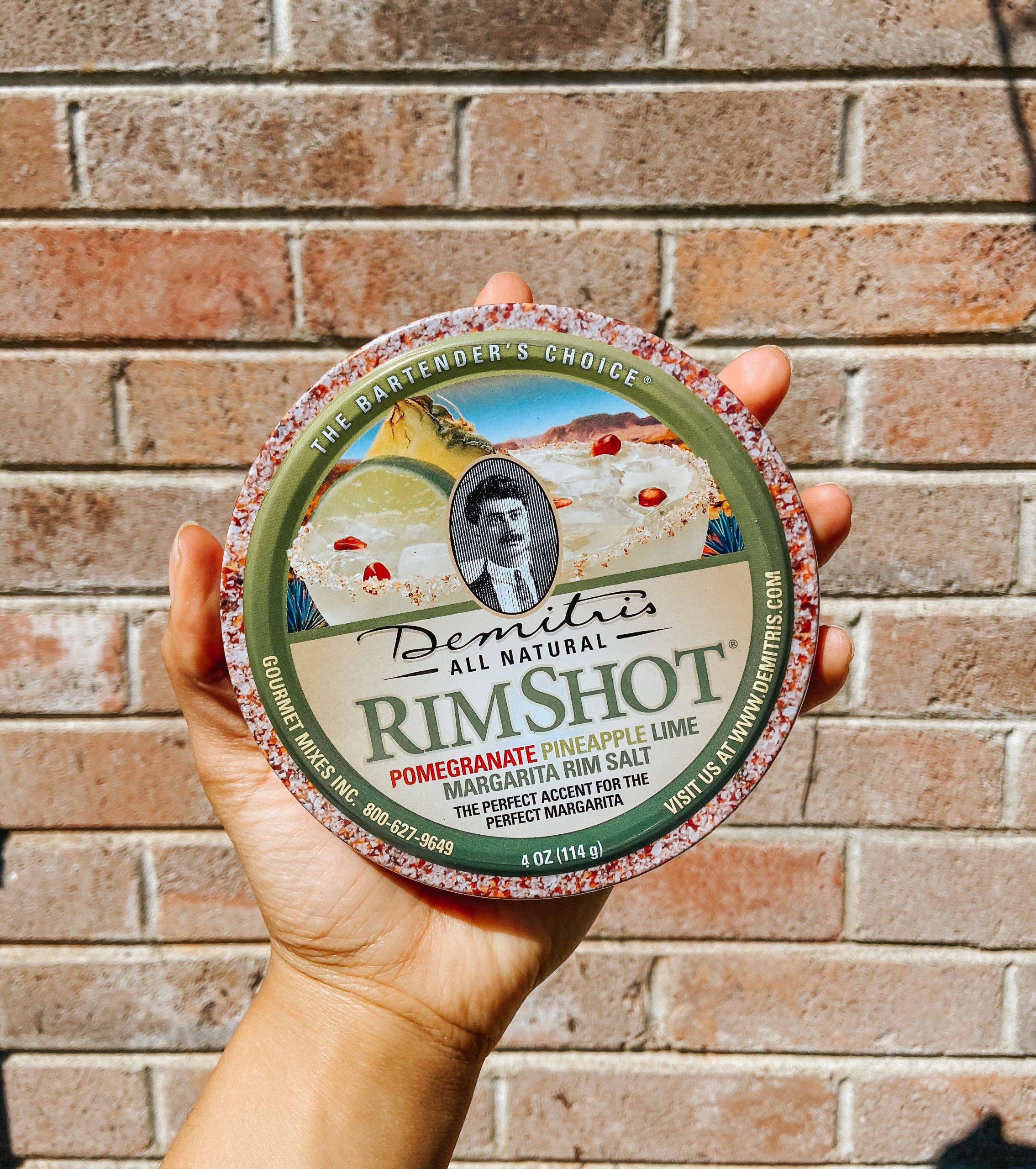 Demitri’s Gourmet Mixes – 4oz Pomegranate-pineapple-lime Rimshot Salt