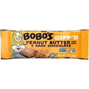 Bobo’s – Oat Bars Dipped Peanut Butter Oat Bar + Dark Chocolate, 5 OZ