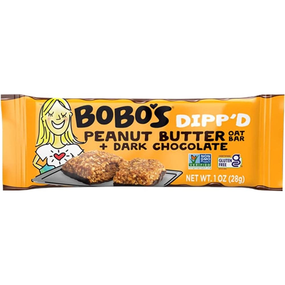 Bobo’s – Oat Bars Dipped Peanut Butter Oat Bar + Dark Chocolate, 5 OZ