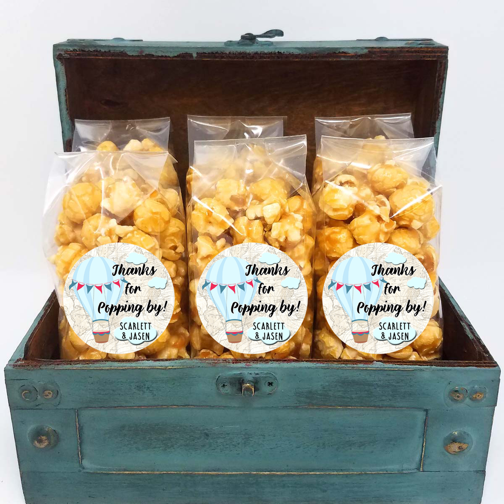 Hot Air Balloon – Blue and Red – Popcorn Favors