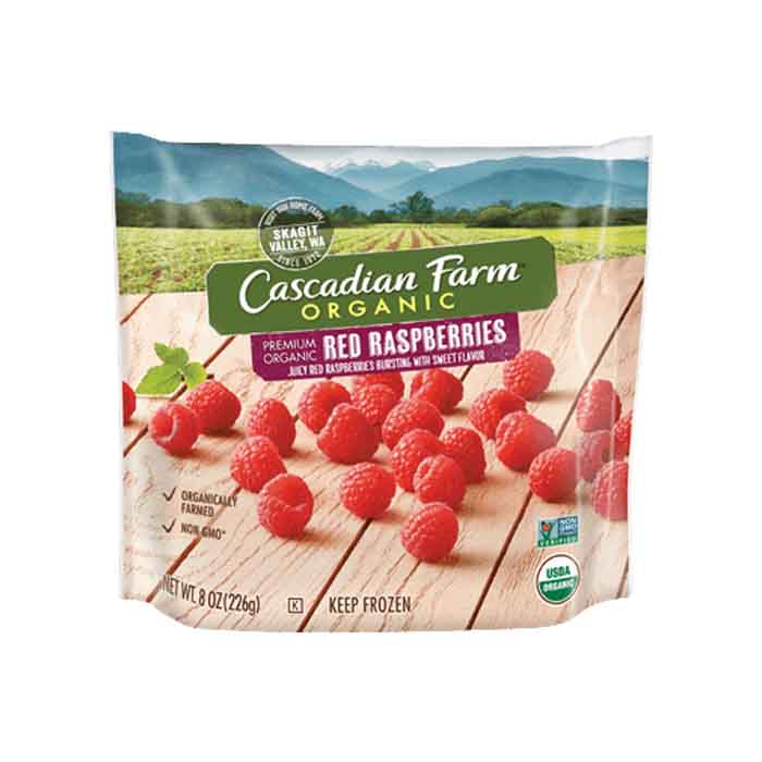 Cascadian Farm – Frozen Raspberries Organic, 8oz | Pack of 12